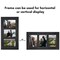 Americanflat 4x6 Tri-Photo Frame - Showcases Three 4x6 Photos at Once - Picture Frame for Western Home Decor - Glass Cover - Hanging Hardware - Includes Easel
